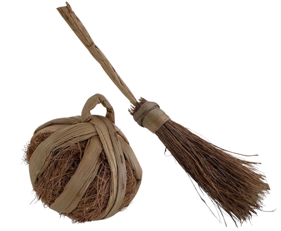 Broom and Pumpkin