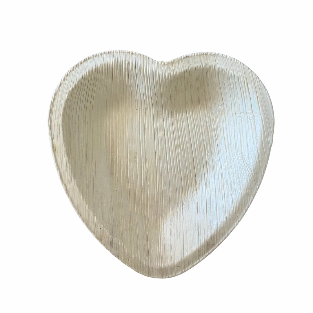 Love heart palm bowl